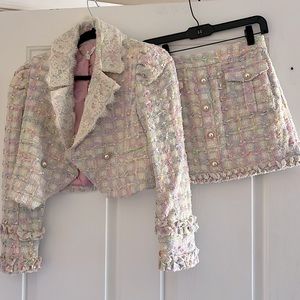 NWT LoveShackFancy Patrick Jacket and Nate Skirt Set